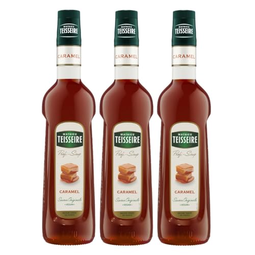 Mathieu Teisseire Getränke-Sirup Caramel 0,7L - Cocktails (3er Pack) von Teisseire