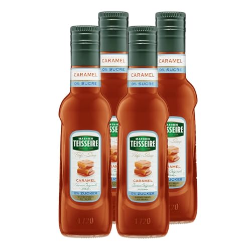 Mathieu Teisseire Getränke-Sirup Caramel 0% Zucker 0,25L - Cocktails (4er Pack) von Teisseire