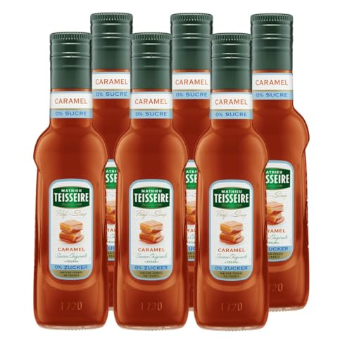 Mathieu Teisseire Getränke-Sirup Caramel 0% Zucker 0,25L - Cocktails (6er Pack) von Teisseire