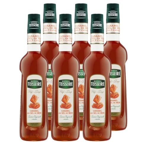 Mathieu Teisseire Getränke-Sirup Caramel au Sel de Mer 0,7L - Cocktails (6er Pack) von Teisseire