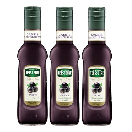 Mathieu Teisseire Getränke-Sirup Cassis 0,25L - Cocktails (3er Pack) von Teisseire