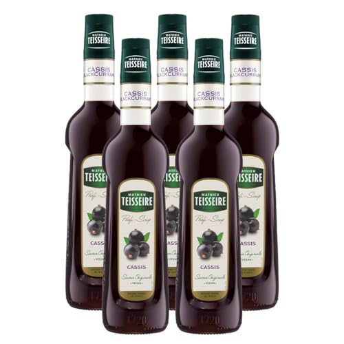 Mathieu Teisseire Getränke-Sirup Cassis 0,7L - Cocktails (5er Pack) von Teisseire