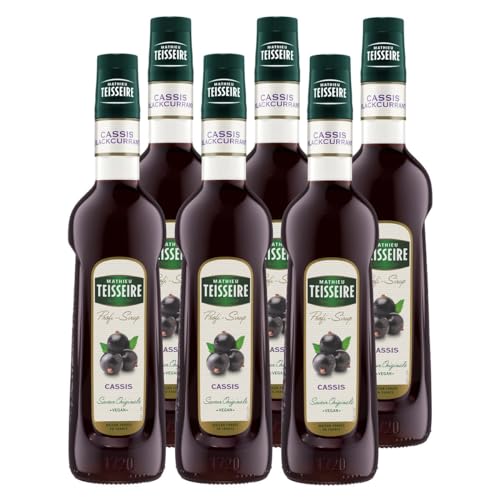 Mathieu Teisseire Getränke-Sirup Cassis 0,7L - Cocktails (6er Pack) von Teisseire