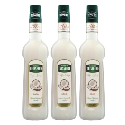 Mathieu Teisseire Getränke-Sirup Cocos 0,7L - Cocktails (3er Pack) von Teisseire