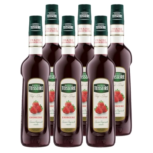 Mathieu Teisseire Getränke-Sirup Erdbeere 0,7L - Cocktails (6er Pack) von Teisseire