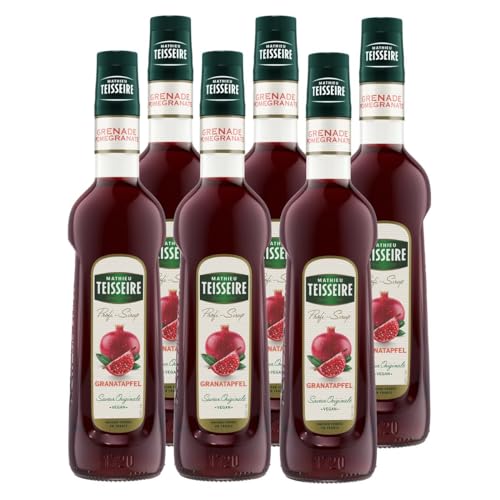 Mathieu Teisseire Getränke-Sirup Granatapfel 0,7L - Cocktails (6er Pack) von Teisseire