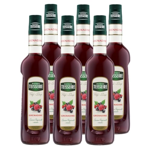 Mathieu Teisseire Getränke-Sirup Grenadine 0,7L - Cocktails (6er Pack) von Teisseire