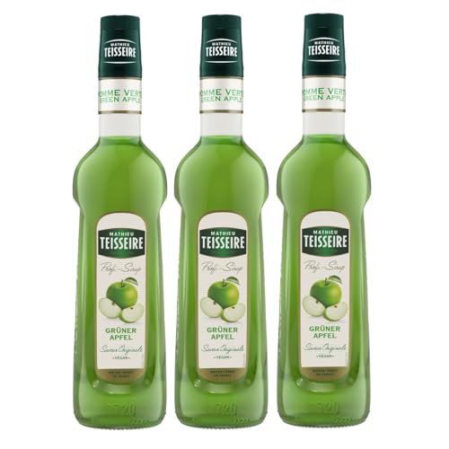 Mathieu Teisseire Getränke-Sirup Grüner Apfel 0,7L - Cocktails (3er Pack) von Teisseire