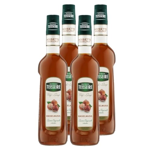 Mathieu Teisseire Getränke-Sirup Haselnuss 0,7L - Cocktails (4er Pack) von Teisseire