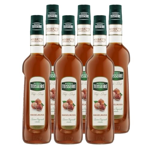 Mathieu Teisseire Getränke-Sirup Haselnuss 0,7L - Cocktails (6er Pack) von Teisseire