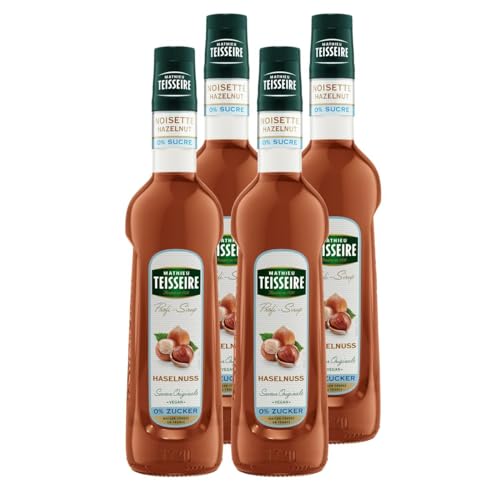 Mathieu Teisseire Getränke-Sirup Haselnuss 0% Zucker 0,7L - Cocktails (4er Pack) von Teisseire