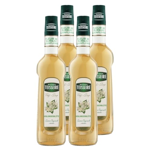 Mathieu Teisseire Getränke-Sirup Holunderblüte 0,7L - Cocktails (4er Pack) von Teisseire