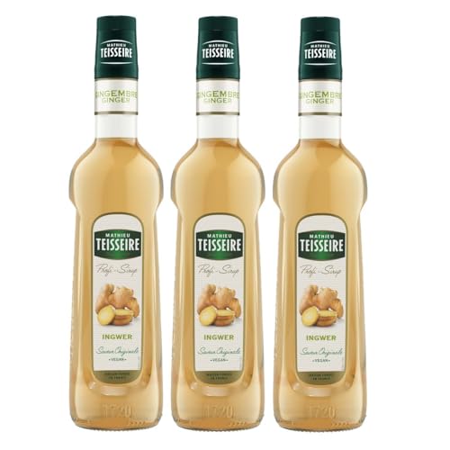 Mathieu Teisseire Getränke-Sirup Ingwer 0,7L - Cocktails (3er Pack) von Teisseire