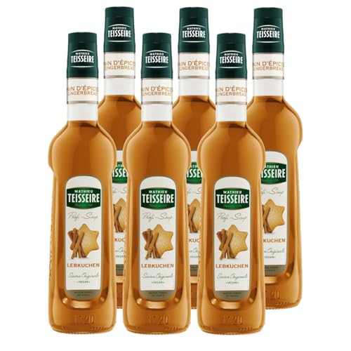 Mathieu Teisseire Getränke-Sirup Lebkuchen 0,7L - Cocktails (6er Pack) von Teisseire