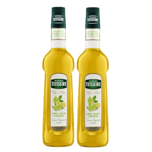 Mathieu Teisseire Getränke-Sirup Lime Juice Cordial 0,7L - Cocktails (2er Pack) von Teisseire