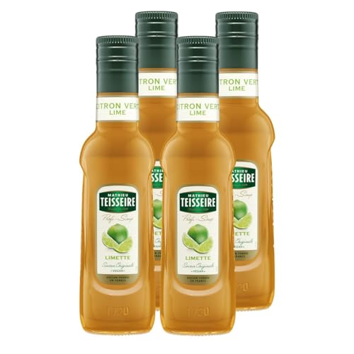 Mathieu Teisseire Getränke-Sirup Limette 0,25L - Cocktails (4er Pack) von Teisseire