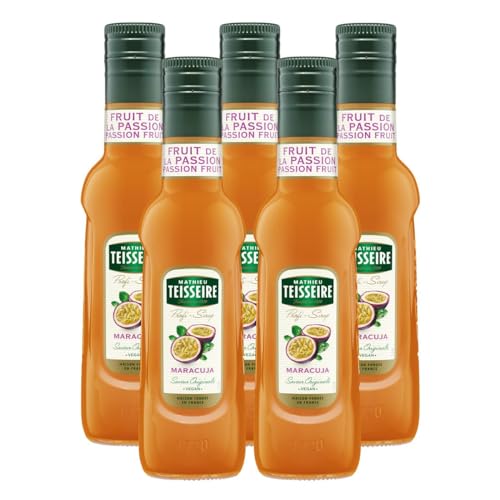 Mathieu Teisseire Getränke-Sirup Maracuja 0,25L - Cocktails (5er Pack) von Teisseire