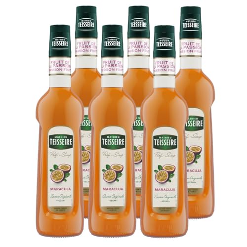 Mathieu Teisseire Getränke-Sirup Maracuja 0,7L - Cocktails (6er Pack) von Teisseire