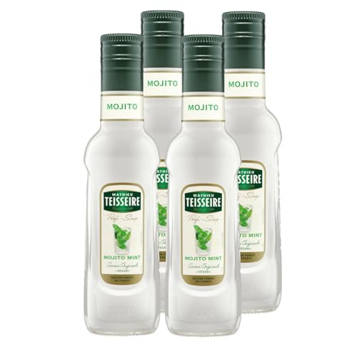 Mathieu Teisseire Getränke-Sirup Mojito Mint 0,25L - Cocktails (4er Pack) von Teisseire