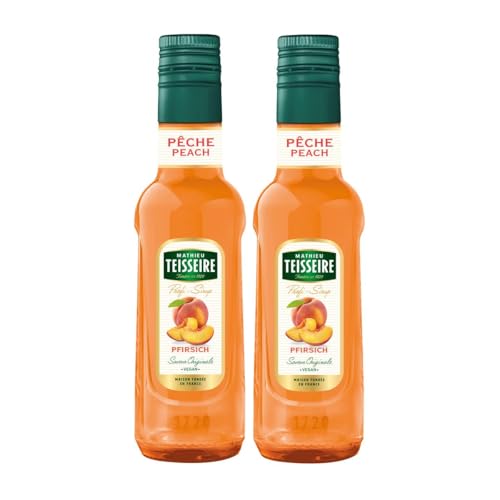 Mathieu Teisseire Getränke-Sirup Pfirsich 0,25L - Cocktails (2er Pack) von Teisseire