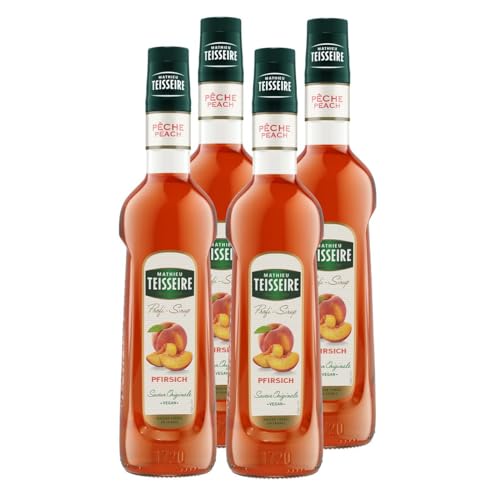 Mathieu Teisseire Getränke-Sirup Pfirsich 0,7L - Cocktails (4er Pack) von Teisseire