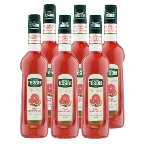 Mathieu Teisseire Getränke-Sirup Pink Grapefruit 0,7L - Cocktails (6er Pack) von Teisseire