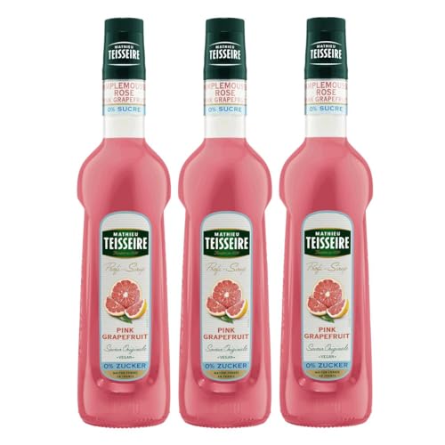 Mathieu Teisseire Getränke-Sirup Pink Grapefruit 0% Zucker 0,7L - Cocktails (3er Pack) von Teisseire