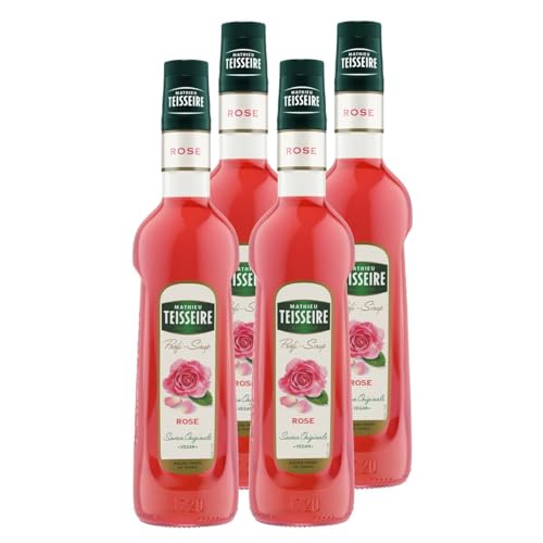 Mathieu Teisseire Getränke-Sirup Rose 0,7L - Cocktails (4er Pack) von Teisseire