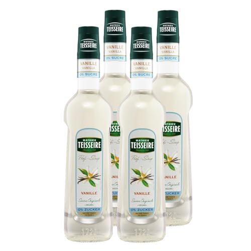 Mathieu Teisseire Getränke-Sirup Vanille 0% Zucker 0,7L - Cocktails (4er Pack) von Teisseire