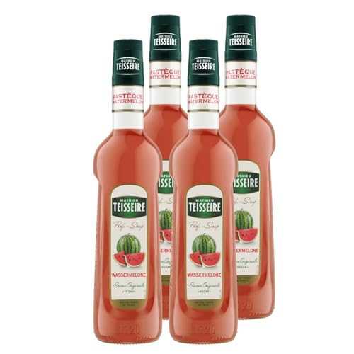 Mathieu Teisseire Getränke-Sirup Wassermelone 0,7L - Cocktails (4er Pack) von Teisseire