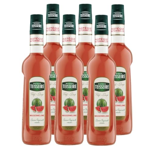 Mathieu Teisseire Getränke-Sirup Wassermelone 0,7L - Cocktails (6er Pack) von Teisseire