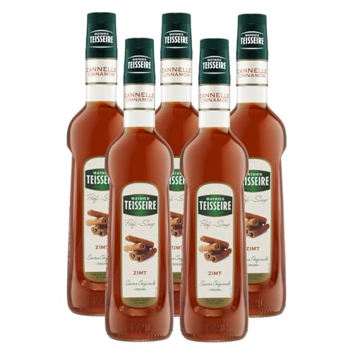 Mathieu Teisseire Getränke-Sirup Zimt 0,7L - Cocktails (5er Pack) von Teisseire