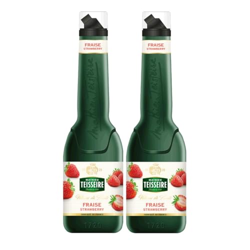 Mathieu Teisseire Püreemix Erdbeere 1L - Cocktails (2er Pack) von Teisseire