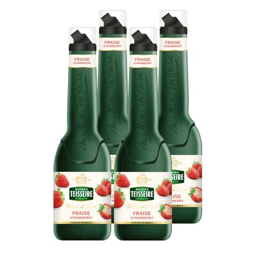 Mathieu Teisseire Püreemix Erdbeere 1L - Cocktails (4er Pack) von Teisseire