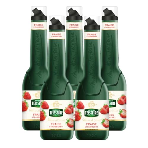 Mathieu Teisseire Püreemix Erdbeere 1L - Cocktails (5er Pack) von Teisseire