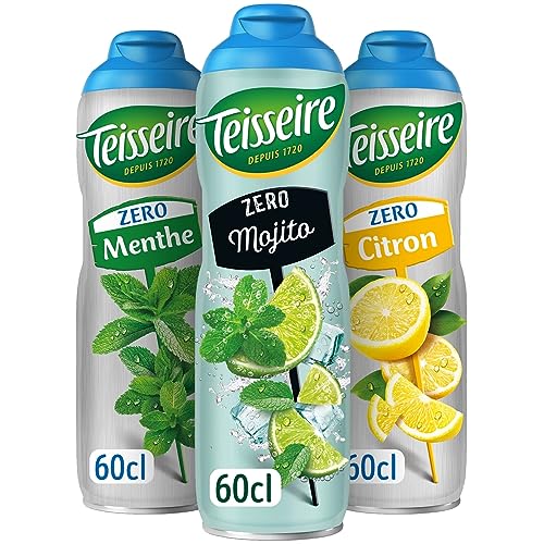 SIRUP SET MOJITO LIMETTE GRÜNE MINZE 0% Zucker 3X0,6 L von Teisseire