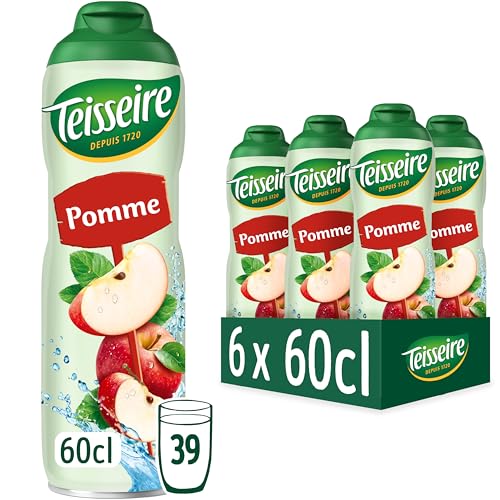 Teisseire Apfelsirup für Erfrischungsgetränke, Cocktails, recycelbare Kanister, 6 x 60 cl von Teisseire