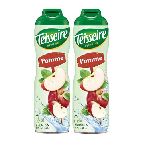 Teisseire Getränke-Sirup Apfel 600ml - Sirup der genauso schmeckt wie die Frucht (2er Pack) von Teisseire