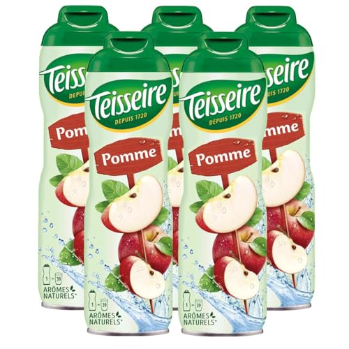 Teisseire Getränke-Sirup Apfel 600ml - Sirup der genauso schmeckt wie die Frucht (5er Pack) von Teisseire