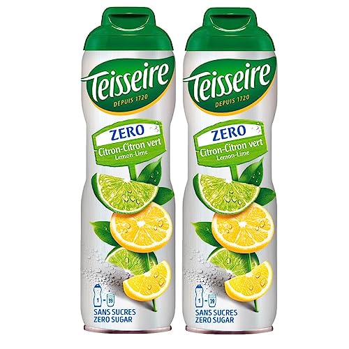 Teisseire Getränke-Sirup Lemon/Zitrone 0% - 600ml - Sirup der genauso schmeckt wie die Frucht (2er Pack) von Teisseire