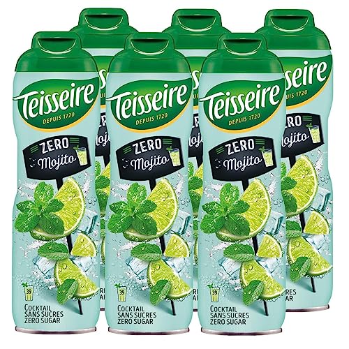 Teisseire Getränke-Sirup Mojito 0% 600ml - Cocktails Milchshakes (6er Pack) von Teisseire