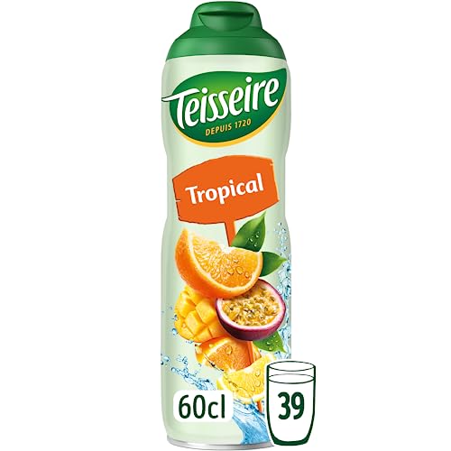 Teisseire Sirup Exotische tropische Früchte für Erfrischungsgetränke, Cocktails, Flasche 60 cl von Teisseire