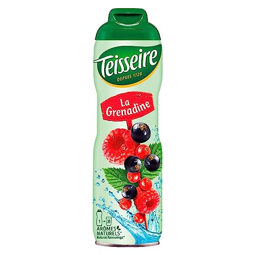 Teisseire Getränke-Sirup Grenadine 600ml - Sirup der genauso schmeckt wie die Frucht (1er Pack) von Teisseire