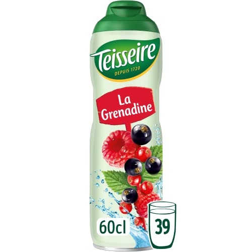 Teisseire Sirup Grenadine für Erfrischungsgetränke, Cocktails, Flasche 60 cl von Teisseire