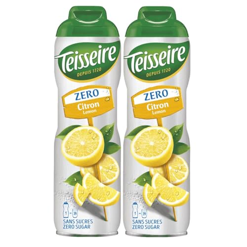 Teisseire Sirup Lemon/Zitrone zero Zucker 600ml - Cocktails (2er Pack) von Teisseire