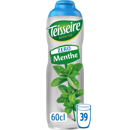 Teisseire Zuckerfrei, Sirup Grüne Minze für Erfrischungsgetränke, Cocktails, Flasche 60 cl von Teisseire