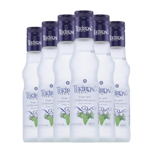 Anislikör Tekirdag Rakisi Kleine Flasche 20 cl (Karton mit 6 Kleine Flasche von 20 cl) von Tekirdag