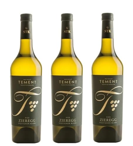 3x 0,75l - 2020er - Tement - Ried Zieregg - Sauvignon Blanc - Südsteiermark - Österreich - Weißwein trocken von Tement