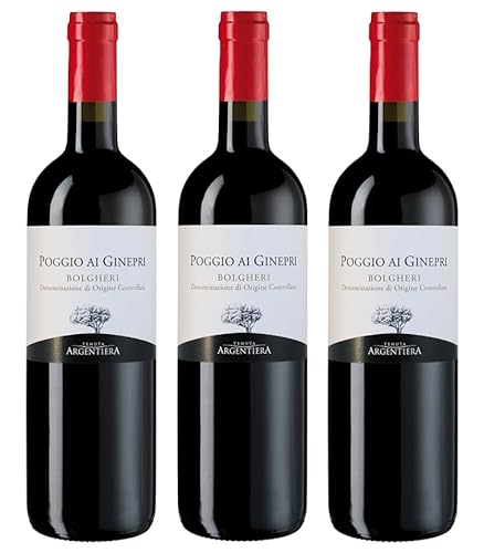 3x 0,75l - 2022er - Tenuta Argentiera - Poggio ai Ginepri - Toscana I.G.P. - Italien - Rotwein trocken von Tenuta Argentiera