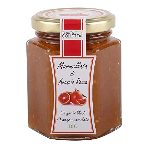 Tenuta Collotta® - Blutorangenmarmelade Bio 230 g - 100% Italienisch - Hergestellt in Sizilien von Tenuta Collotta Azienda Agricola Biologica